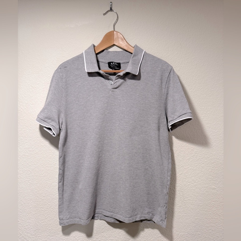 A.P.C. Polo Tee w/ White Dety